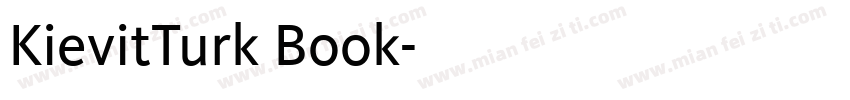 KievitTurk Book字体转换